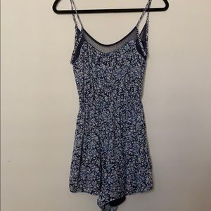 hollister blue romper